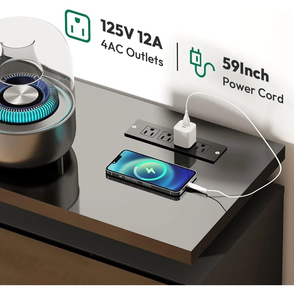 100 Inch TV Stand Entertainment Center Dynamic LED Lights High Gloss Storage Cabinets Living Room, Customized - Home surplus Home surplus 14:29Black;200007763:201336106