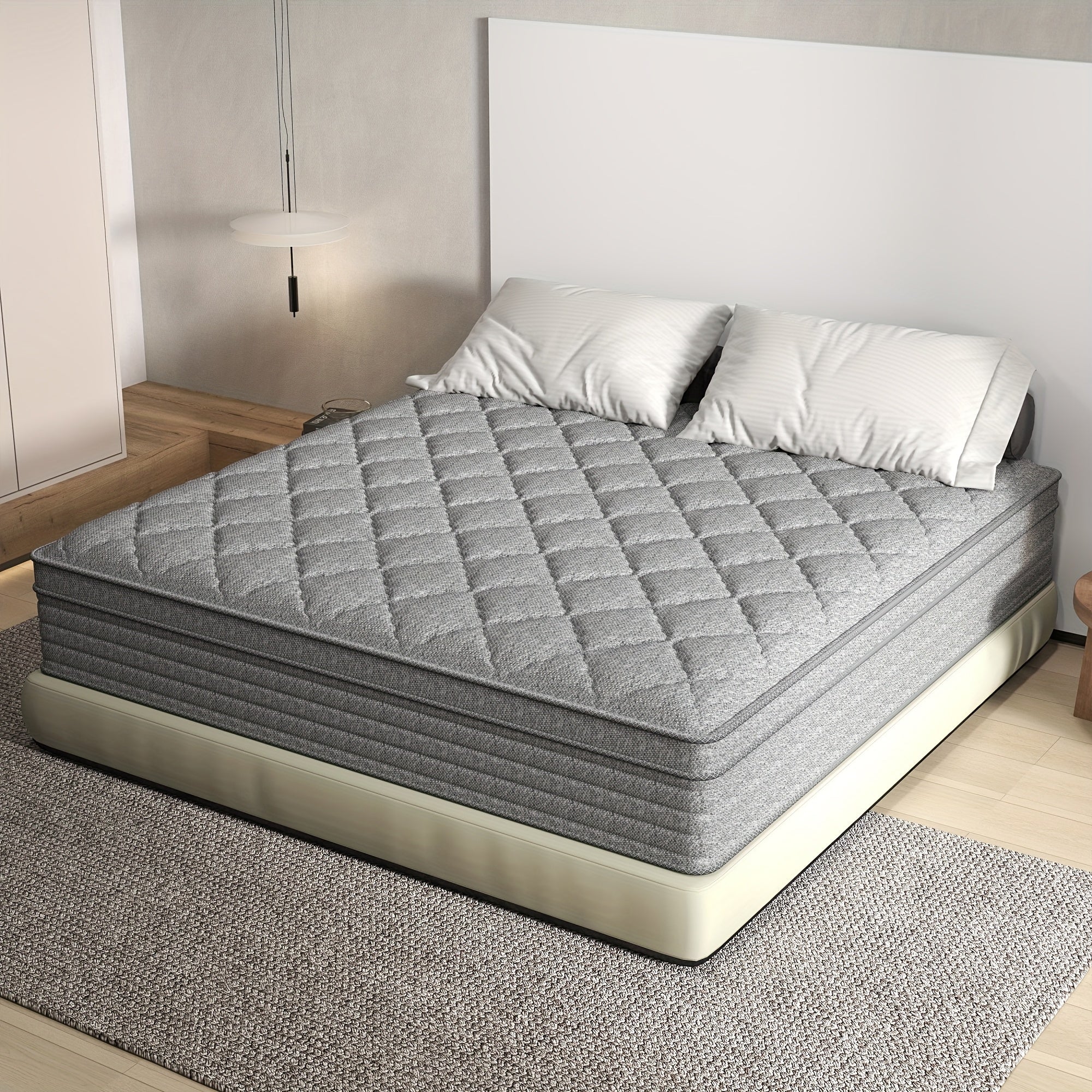 14 Inch Medium Firm Hybrid Mattress Memory Foam And Pocket Spring Twin Full Queen King Size Mattress In A Box - Home surplus Home surplus 19480