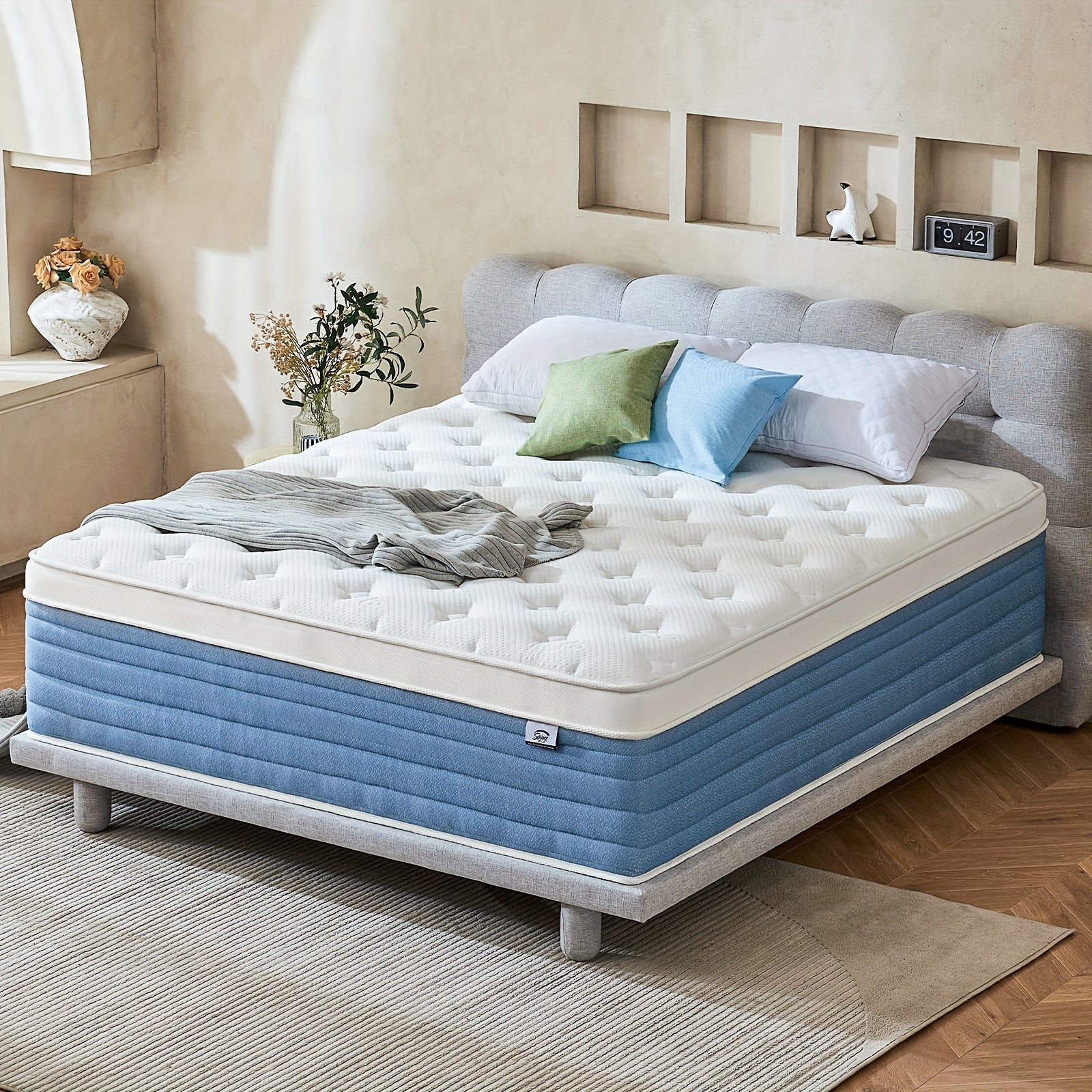 14 - inch QUEEN/KING SIZE mattress, hybrid memory foam full - size mattress - medium firmness, suitable for motion isolation, edge support, pressure relief - bed in a box - Home surplus Home surplus 19052;98969139