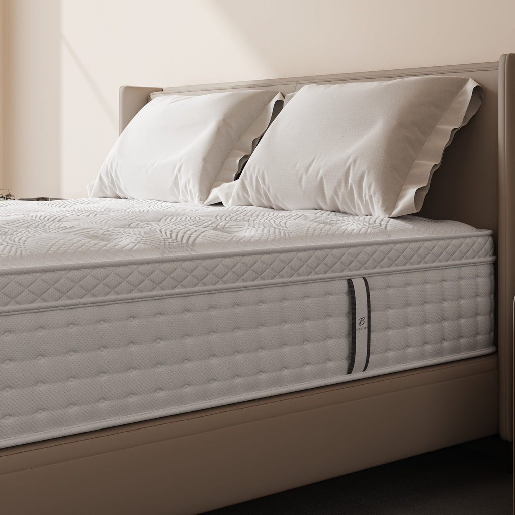 Assembled In USA - Twin/Queen/King Size Mattress, Premium High Quality Deep Sleep Firm Mattress Extra Lumbar Support, Memory Foam Hybrid Euro Top Luxury Mattress, Individually Wrapped Pocket Coils And Motion Isolation - Home surplus Home surplus 19480;83619269
