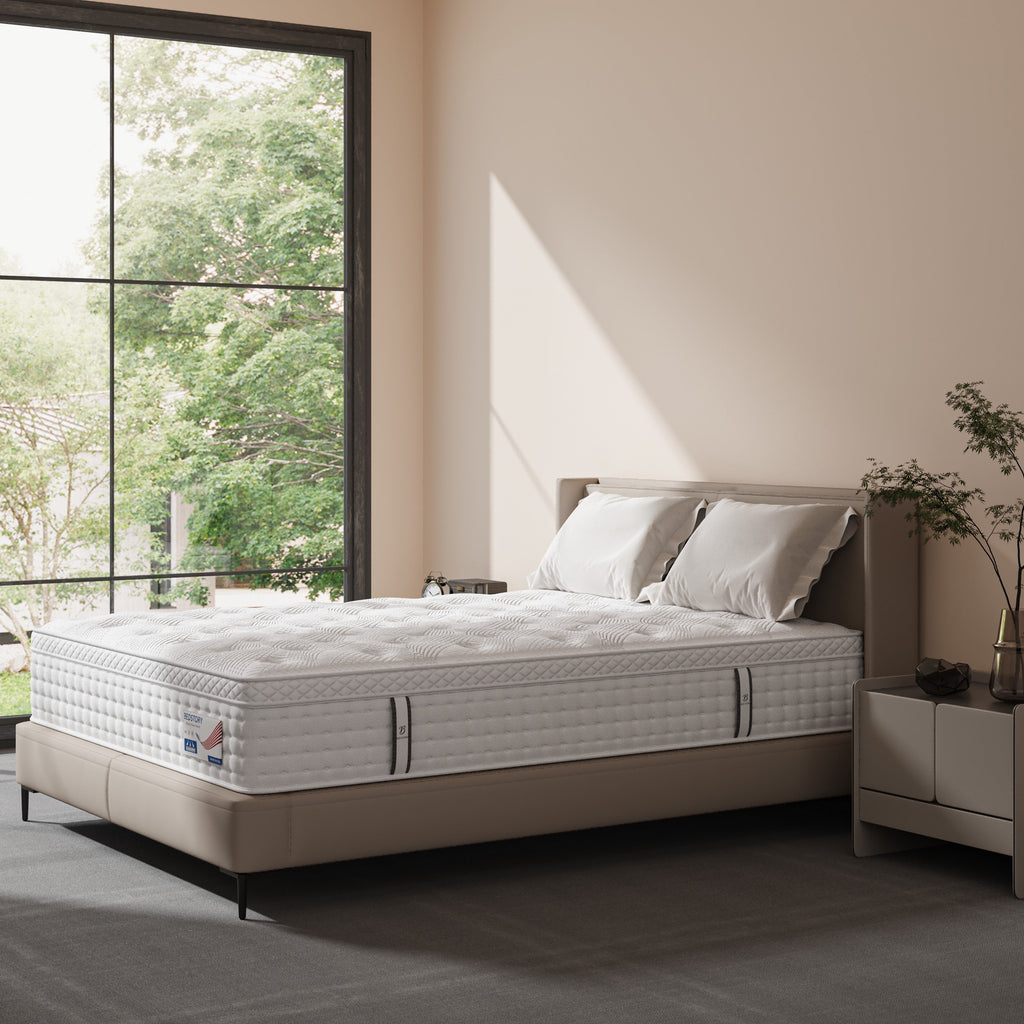 Assembled In USA - Twin/Queen/King Size Mattress, Premium High Quality Deep Sleep Firm Mattress Extra Lumbar Support, Memory Foam Hybrid Euro Top Luxury Mattress, Individually Wrapped Pocket Coils And Motion Isolation - Home surplus Home surplus 19480;83619269