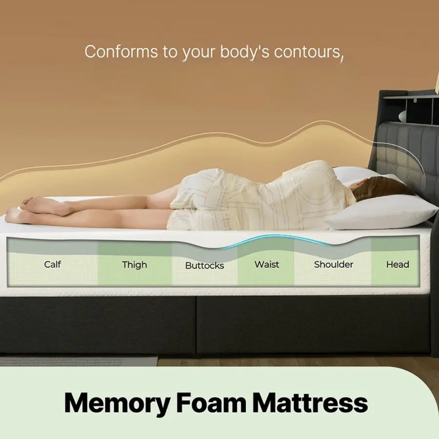 Greenstell Twin Full Queen King Size Mattress, 6/8/10 Inch Gel Memory Foam Mattress in a Box, Fiberglass Free, Furniture for Home Clearance and Closeout Breathable Mattress for Cooler Sleep Supportive, White Home surplus