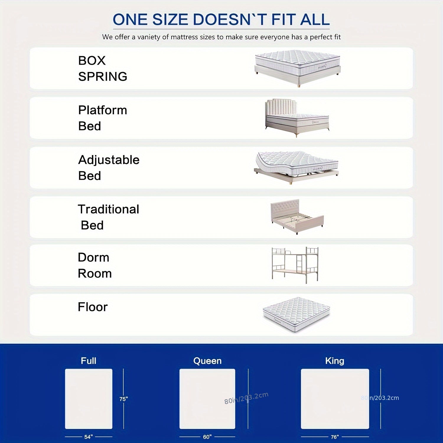 Gsleepee Full/Queen/King Size Mattress, 10inch/12inch Gel Memory Foam Topper Mattress, Individually Inner Spring Hybrid Mattresses, Medium Firm In A Box. Home surplus