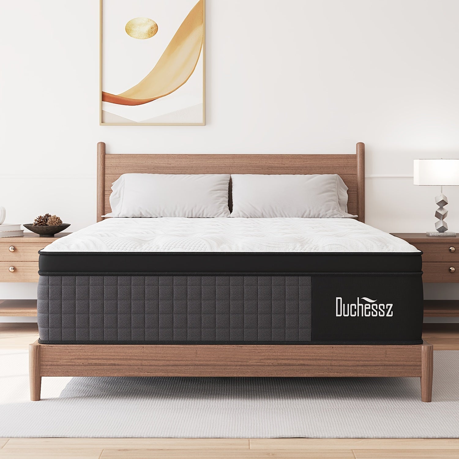 Duchess 10"12"14" Twin Full Queen King Size Mattress In A Box Hybrid Pocket Spring Gel Memory Foam, Motion Isolation Medium Firm - Home surplus Home surplus 132009081;69629