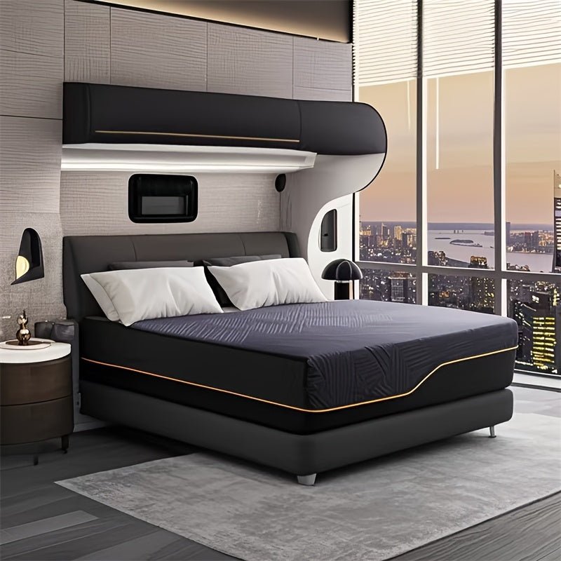 Full Queen King Size Mattress 14 Inch - Cooling Gel Memory Foam, Medium Firm Pressure Relief, Hypoallergenic, Plush Feel, Polyester Cover, Ideal for Bedroom, Guest Room, Dorm Essentials | Modern Bedroom Decor | Durable Mattre - Home surplus Home surplus 135057