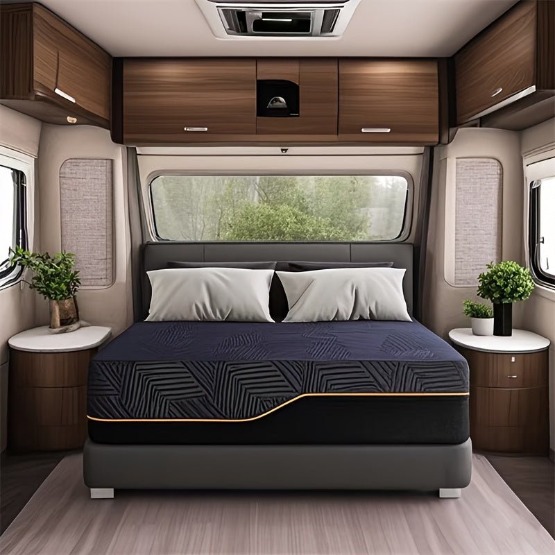 Full Queen King Size Mattress 14 Inch - Cooling Gel Memory Foam, Medium Firm Pressure Relief, Hypoallergenic, Plush Feel, Polyester Cover, Ideal for Bedroom, Guest Room, Dorm Essentials | Modern Bedroom Decor | Durable Mattre - Home surplus Home surplus 135057