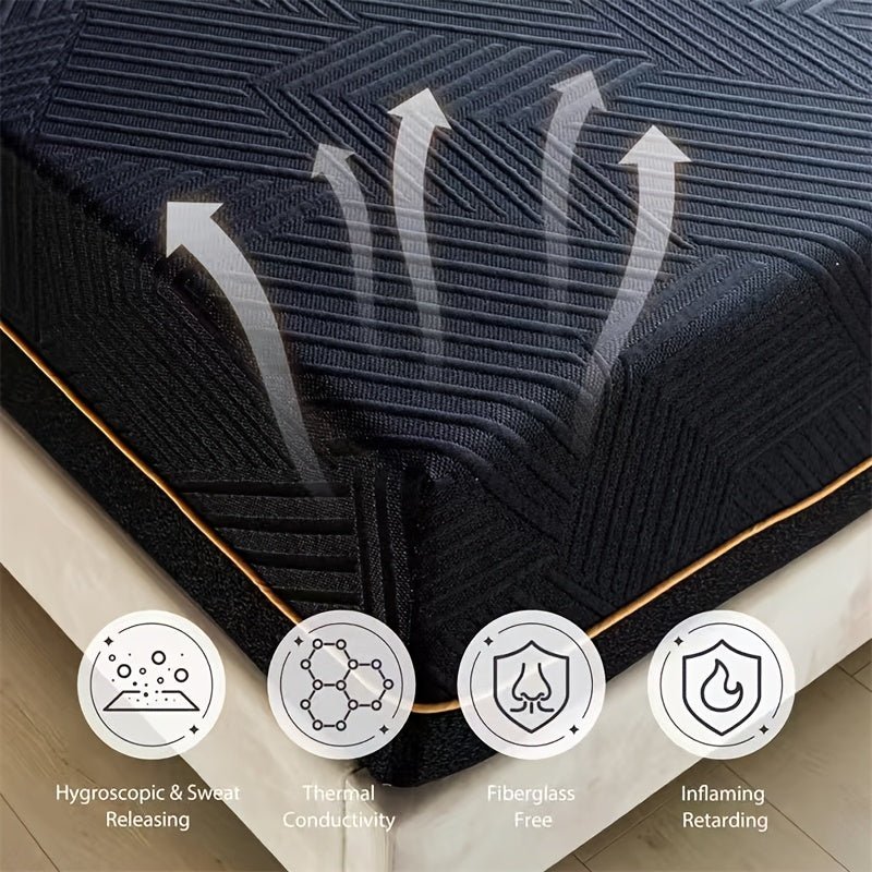 Full Queen King Size Mattress 14 Inch - Cooling Gel Memory Foam, Medium Firm Pressure Relief, Hypoallergenic, Plush Feel, Polyester Cover, Ideal for Bedroom, Guest Room, Dorm Essentials | Modern Bedroom Decor | Durable Mattre - Home surplus Home surplus 135057